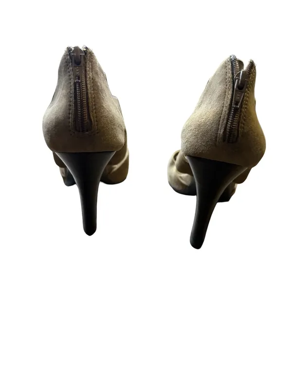 ✨🤎 Söfft Suede Peep Toe Heeled Sandals Tan Size 6M‎ 🤎✨ - Image 3