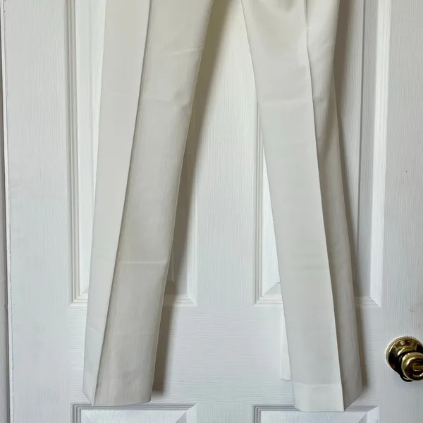 Miss Me White Trousers w/Shell Sequin Belt - Size S - NWT - Image 6