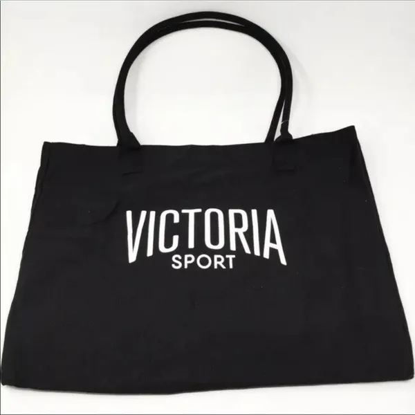 Victoria’s Secret Sport Black Logo Tote Gym Bag Carryall NWOT Limited Edition - Image 2