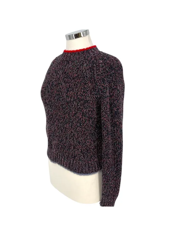 Rag & Bone Ilana Marled Sweater Navy Blue Multicolor Crewneck Size Small - Image 5