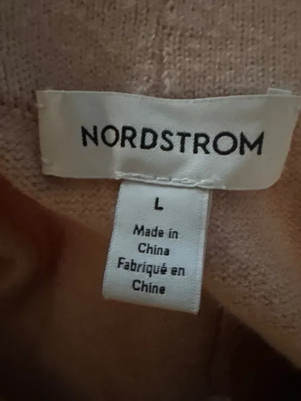 Nordstrom Sweater Knit Wide Leg Pants Womens L Pink Lenzing Ecovero Lounge - Image 4