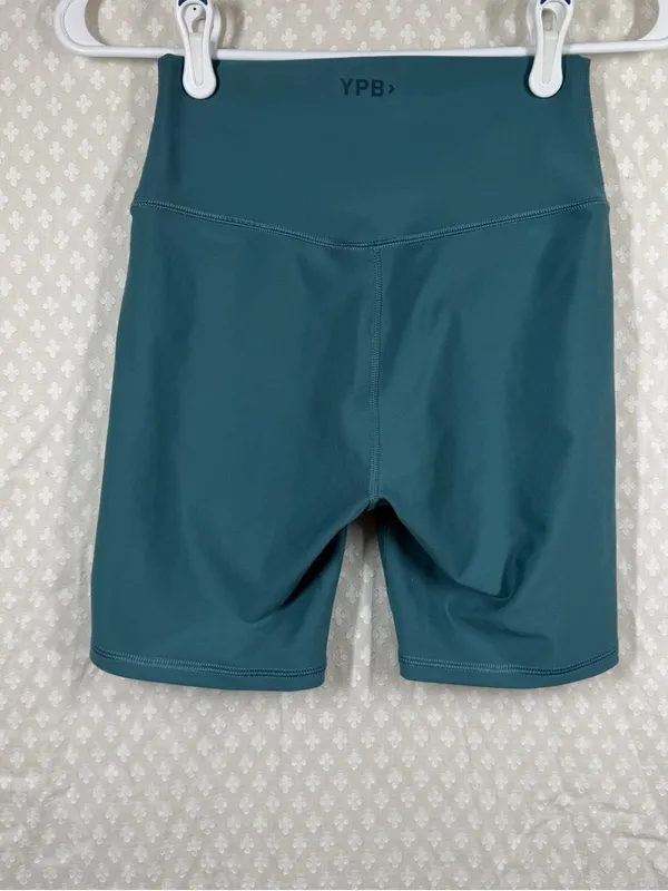 Abercrombie & Fitch YPB Teal Blue High Rise‎ Bike Shorts - Image 5
