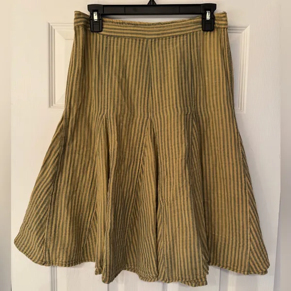 Free People Candace Midi Skirt Iced Coffee Overdye Women’s Tan Size Small - Image 4