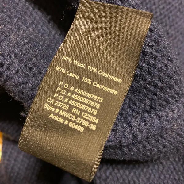 💜 Golden Aritzia cashmere navy sweater - Image 5