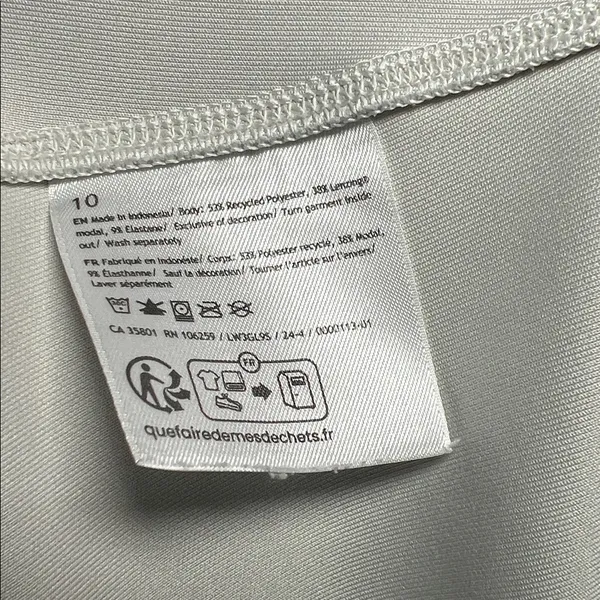 Lululemon Softstreme Oversized Cropped Crew in White Size 10 - Image 4
