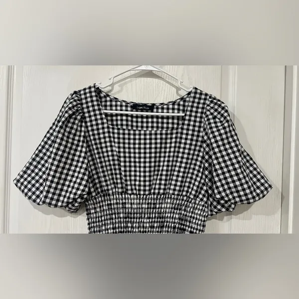FINAL PRICE NWOT Lea & Viola Checkered Midi Dress - Image 3