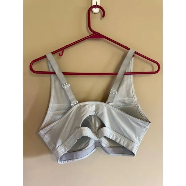 Under Armour HeatGear High Impact Sports Bra Gray Adjustable Straps‎ Womens MD - Image 2