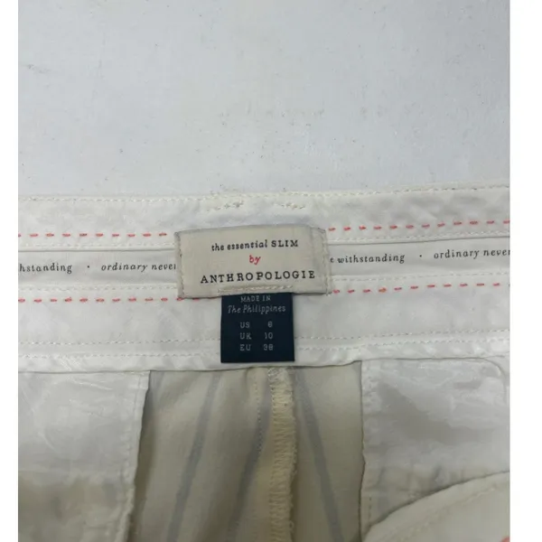 Anthropologie “The Essential Slim” Striped Pants – Size 6 - Image 5
