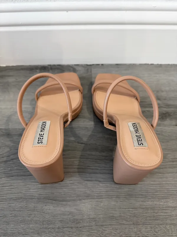 Steve Madden heeled nude sandals  - Image 3