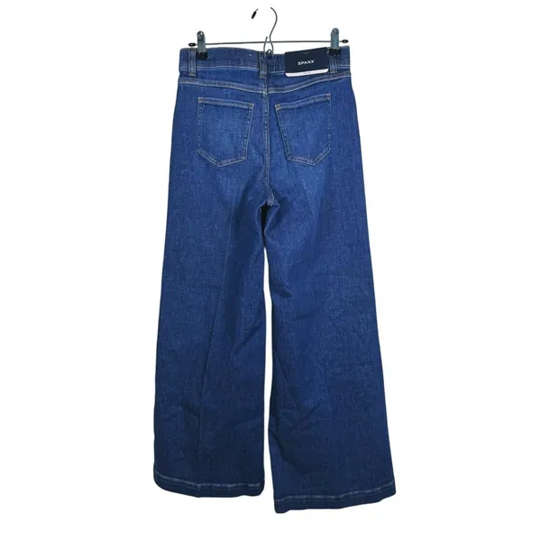 NWT SPANX High Rise Wide Leg Jeans A-Line S Blue Denim Casual Classic Retro - Image 3
