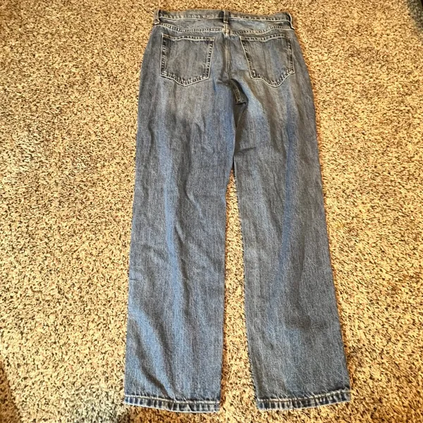Banana Republic High Rise Straight Fit Jeans Womens‎ 29/8 Medium Wash Blue Denim - Image 7