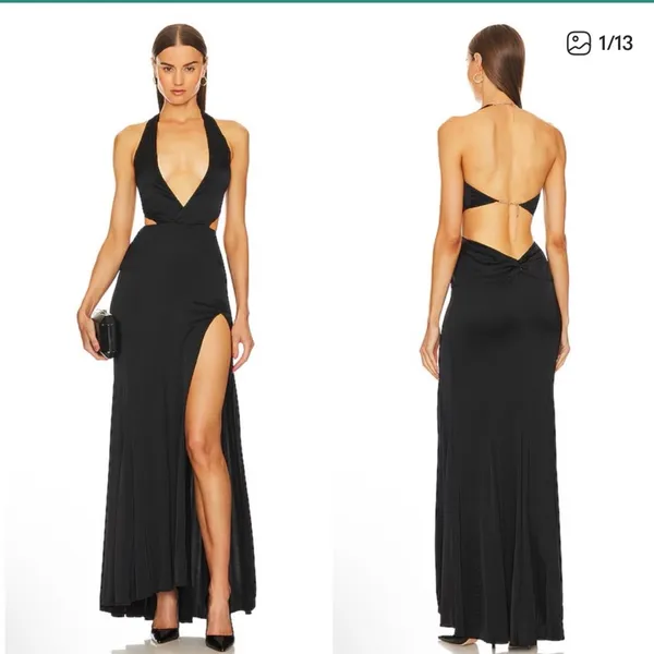 Michael Costello x REVOLVE Cosmo Gown‎ in Black Size S - Image 2
