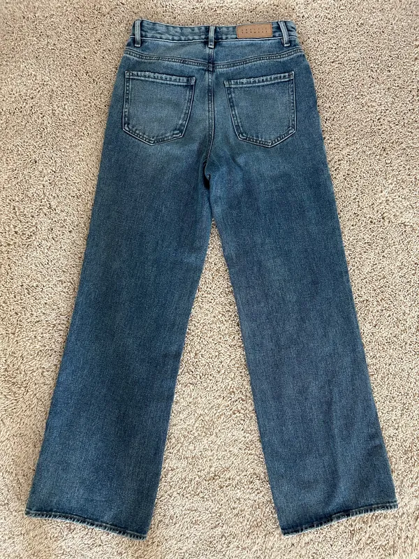 Pacsun Madison High Waisted Girlfriend Jeans Medium Indigo - Image 4