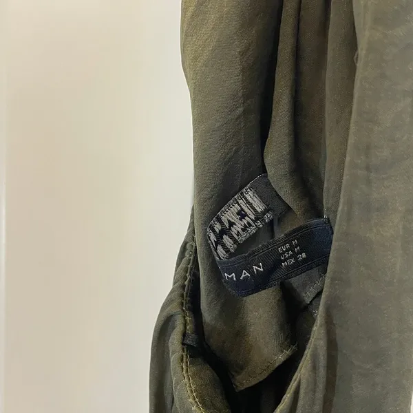 Zara Racerback Maxi Dress - Women Size M - Olive Green - Image 6