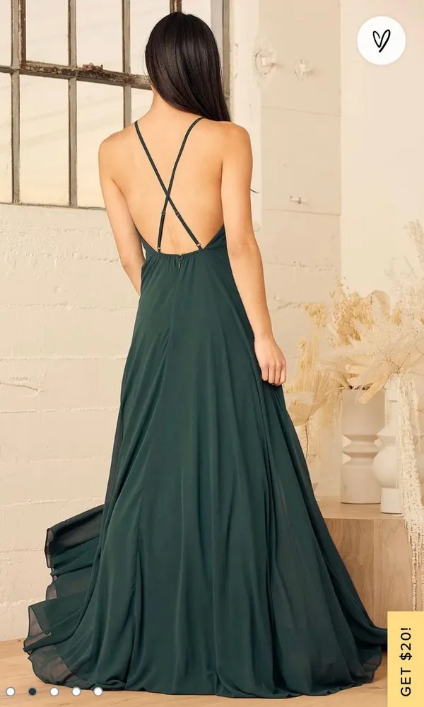 Lulus Backless Maxi Dress - Image 3