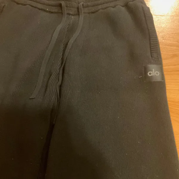 Alo Yoga Scholar Straight Leg Sweatpant Black L - Image 3