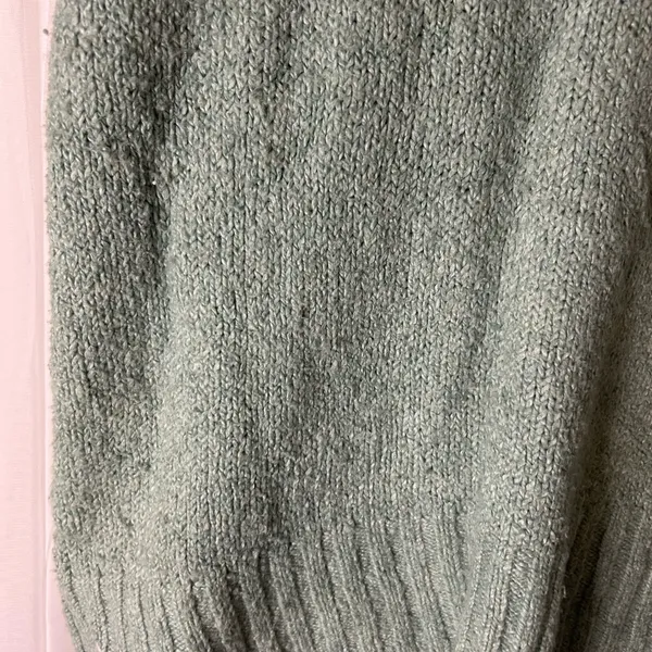 Free People Light Green Knit Sweater Over Sized - Image 6