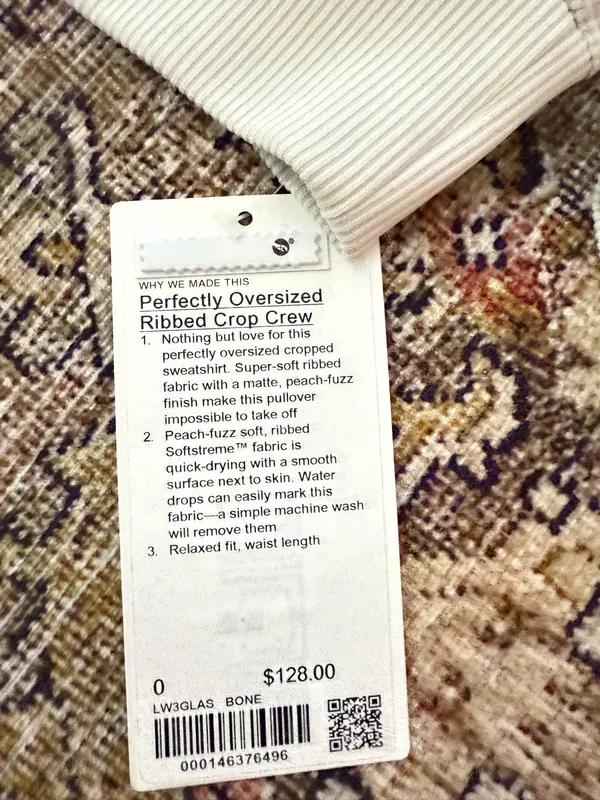 Lululemon Softstreme Ribbed cropper sweater - Image 5