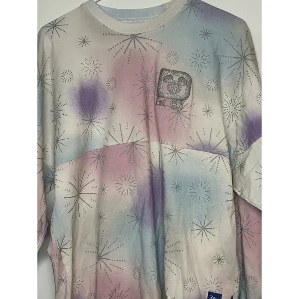 Disney100 Mickey & Friends Fireworks Spirit Jersey pastel tie-dye pattern S - Image 2
