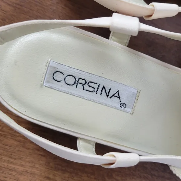 Corsina Louise Women Sandals Size 10 Cream Woven Closed Toe Slingback Mule Flats - Image 7