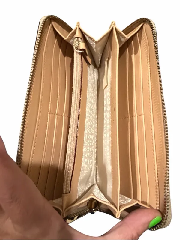 Kate Spade Pebbled Leather Zip Around Long Wallet in Blush Pink - Image 3