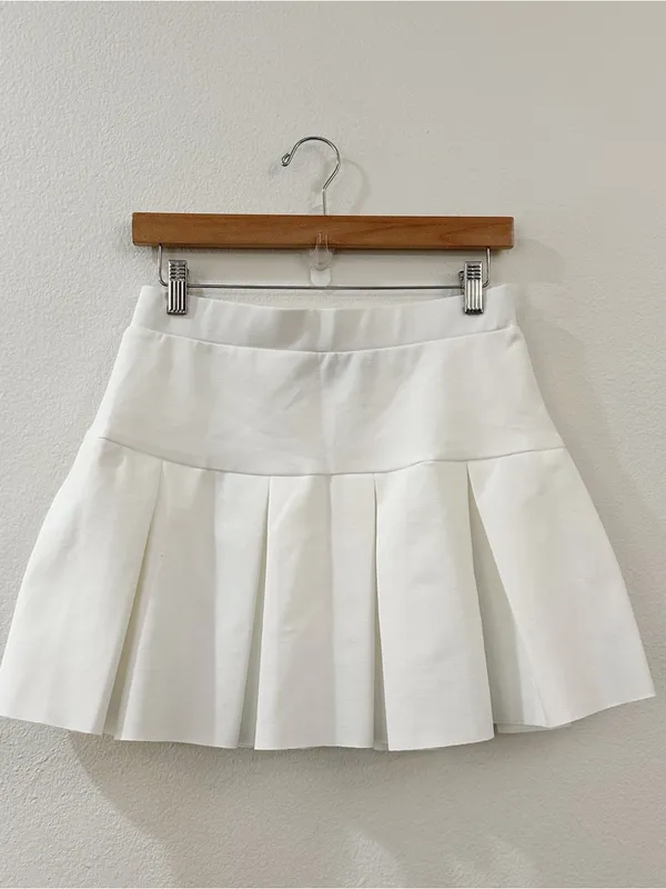 Princess Polly / Lioness Rescue‎ Me Pleat Mini Skirt White Size M - Image 2