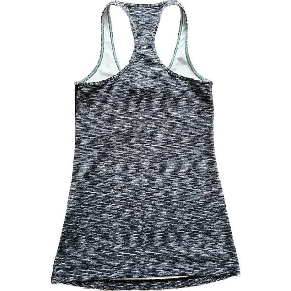 Lululemon Cool Racerback Dramatic Static White Black Women's Tank Top‎ - Image 4