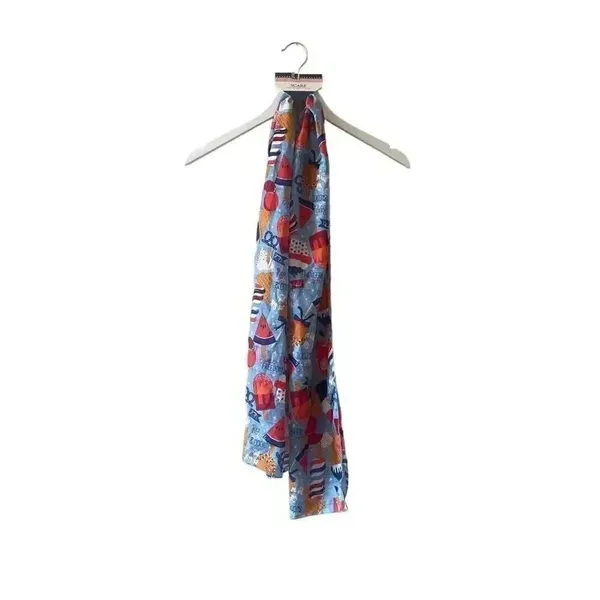 Red White Blue Scarf Patriotic, Freedom, 4th of July, Ice Cream One Size #1641 - Image 2