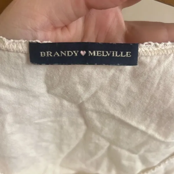 ✨Brandy Melville Arabella Cotton One Size Off White Dress✨ - Image 12