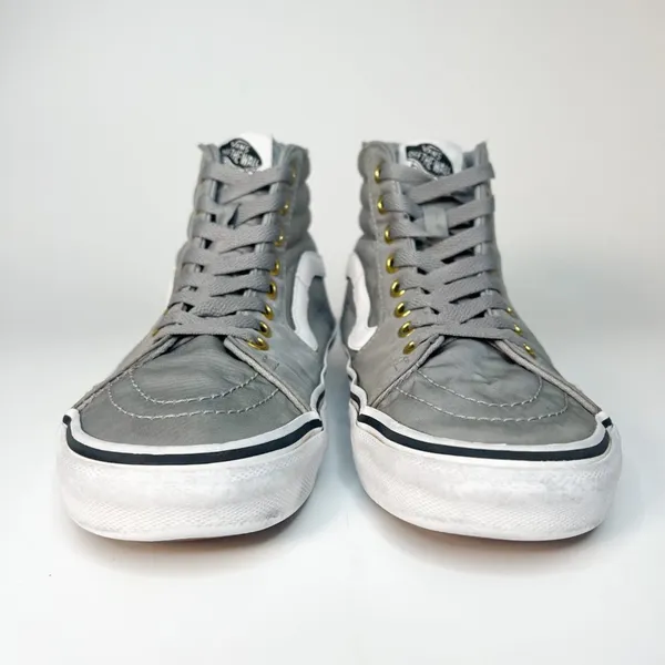 Vans Old Skool Grey Hi Top Skate Sneakers Shoes Grey Women 8 / Men 6.5 - Image 2