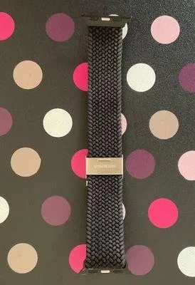 Apple Watch Black Braided Nylon Band - Image 7