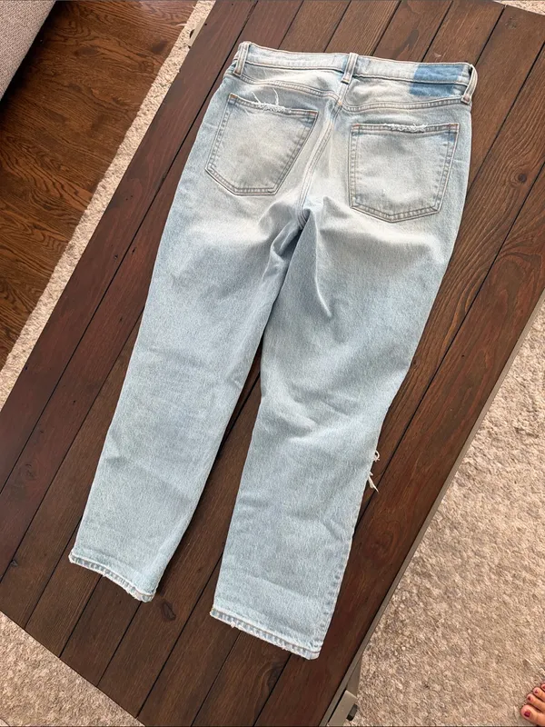 Abercrombie & Fitch The Boyfriend Mid Rise Jeans Women’s Size 8 Blue Denim - Image 4