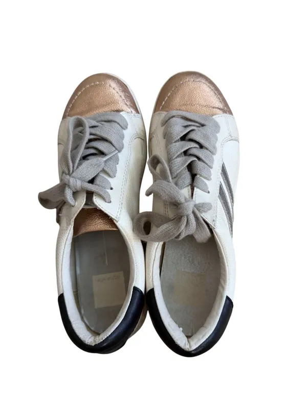DOLCE VITA Nellie Rose Gold White Sneakers SIze 8.5 - Image 2