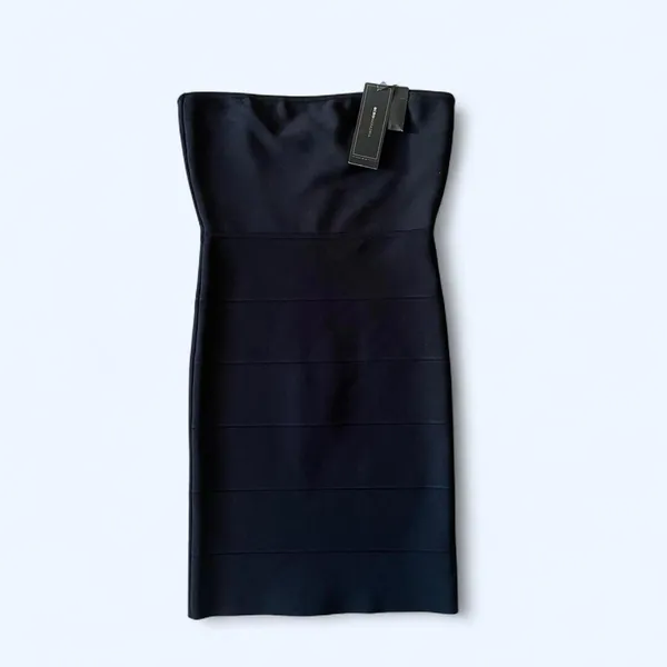 vintage y2k bcbg maxazria alyona black bandage bodycon mini dress XS 🖤 - Image 2