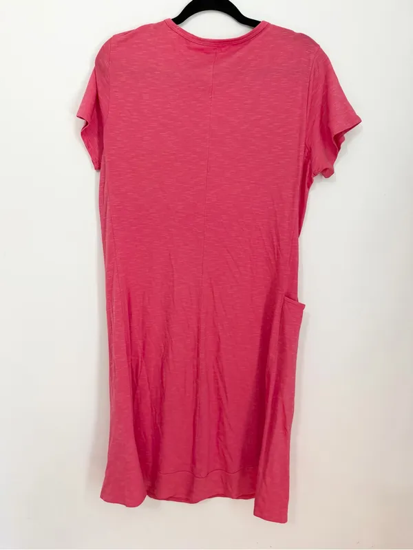 Toad & Co. Womens Orange Dress With Pocket organic cotton V-Neck large - Image 4