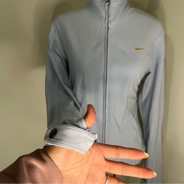 Nike Women's Light Blue Ski running‎ Jacket size M - Image 5
