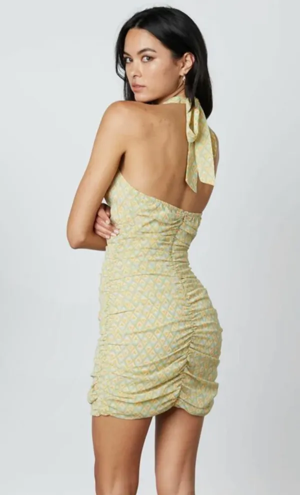 Cutout Halter Mini Dress - Image 2