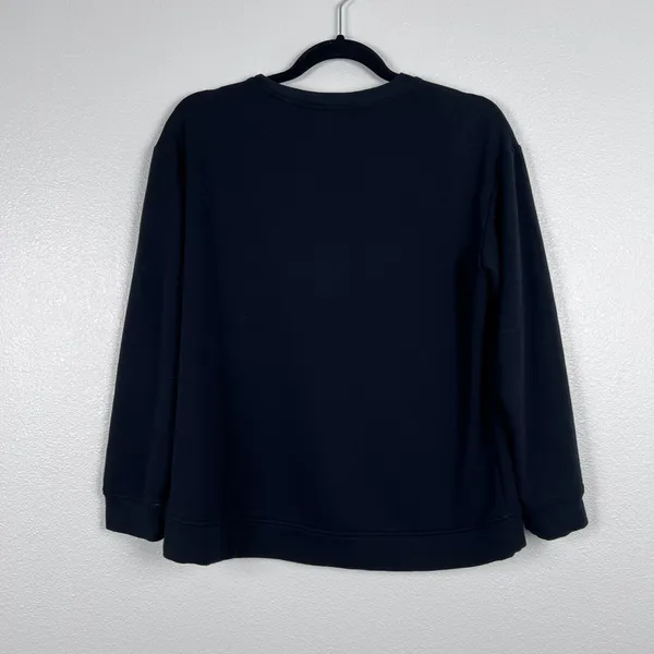 Orvis Womens Long Sleeve Pullover‎ Crew Neck Sweatshirt Black Small - Image 6