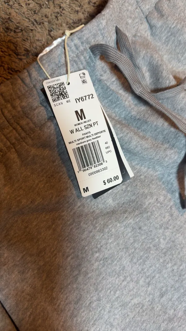 New With Tags Grey Adidas Joggers - Image 2