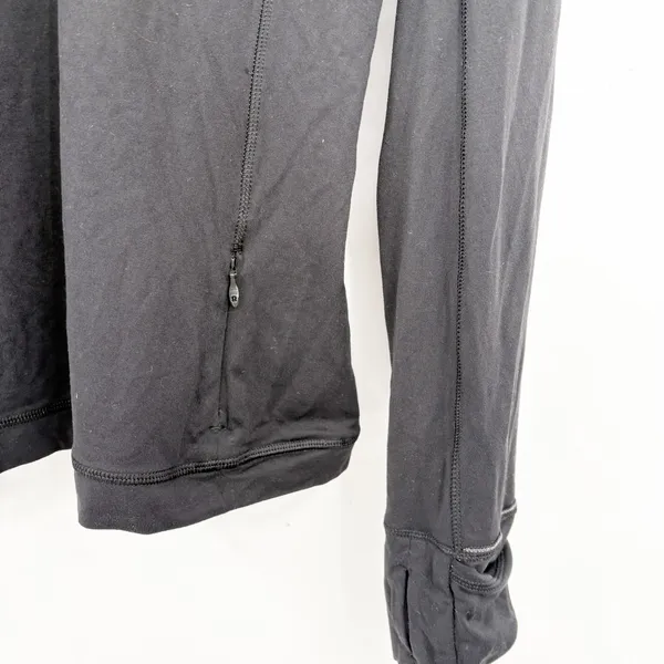 Lululemon Womens Black Its Rulu Run Half Zip Activewear Performance Jacket 8‎ - Image 7