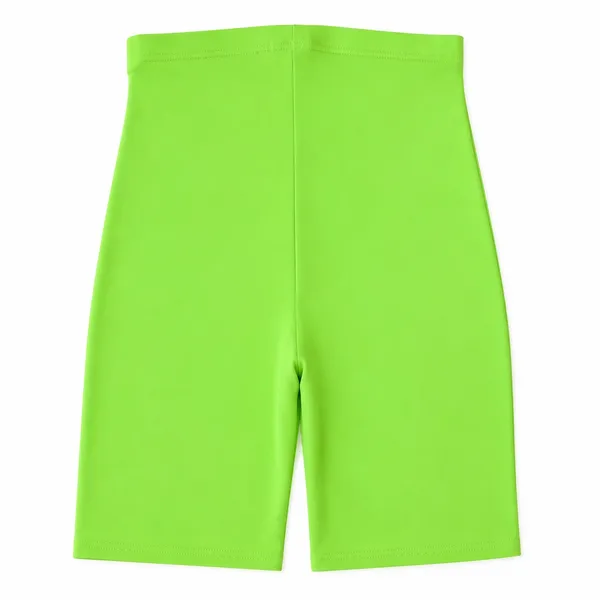 Pretty Little Thing Shape Neon Lime Buckle Cycle Shorts, US6 - Image 5