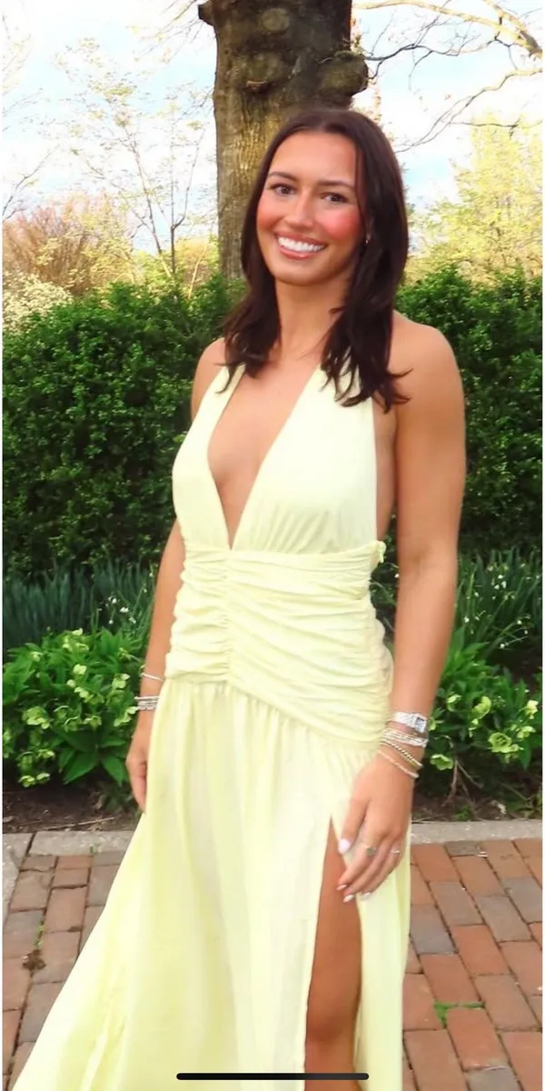 Fortunate One Maxi Dress Yellow - Image 2