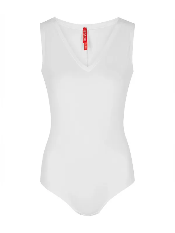 Spanx Suit Yourself Stretch-jersey Bodysuit-White $77 MSRP - Image 2