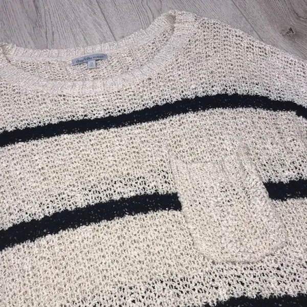 Charlotte Russe Striped Pullover Sweater Size M - Image 7