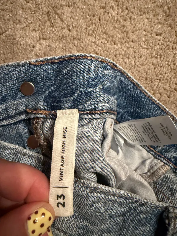 PacSun Vintage High Rise Denim Shorts – Size 23 - Image 5
