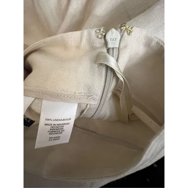 Jones New York Cream Linen dress pants 12 office professional - Image 3