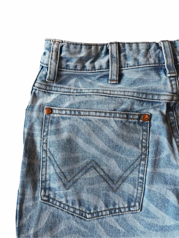 Wrangler Flare Leg Jeans Size 27x31 Wanderer High Rise Meow Laser Tiger Country - Image 8