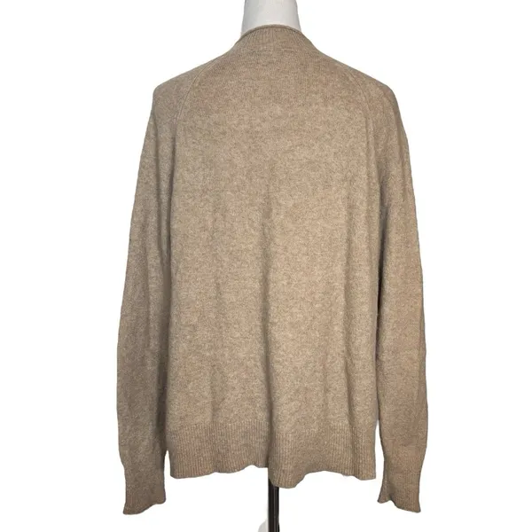 J Crew Rollneck Sweater Size M Tan Supersoft Yarn Merino Alpaca Quiet Luxury - Image 2