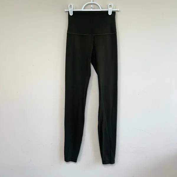 Lululemon Align High Rise Leggings Dark Olive Green 2 - Image 2