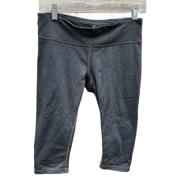 Prana Audrey Knicker size M capri low rise in grey running yoga - Image 4